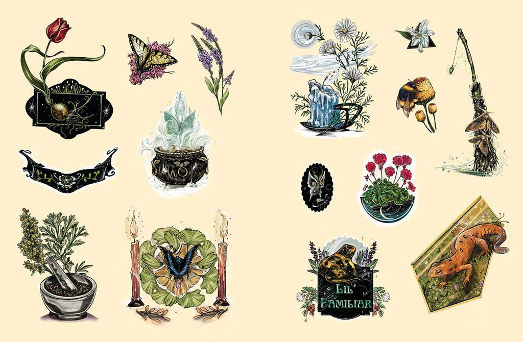 Green Witch's Sticker Book