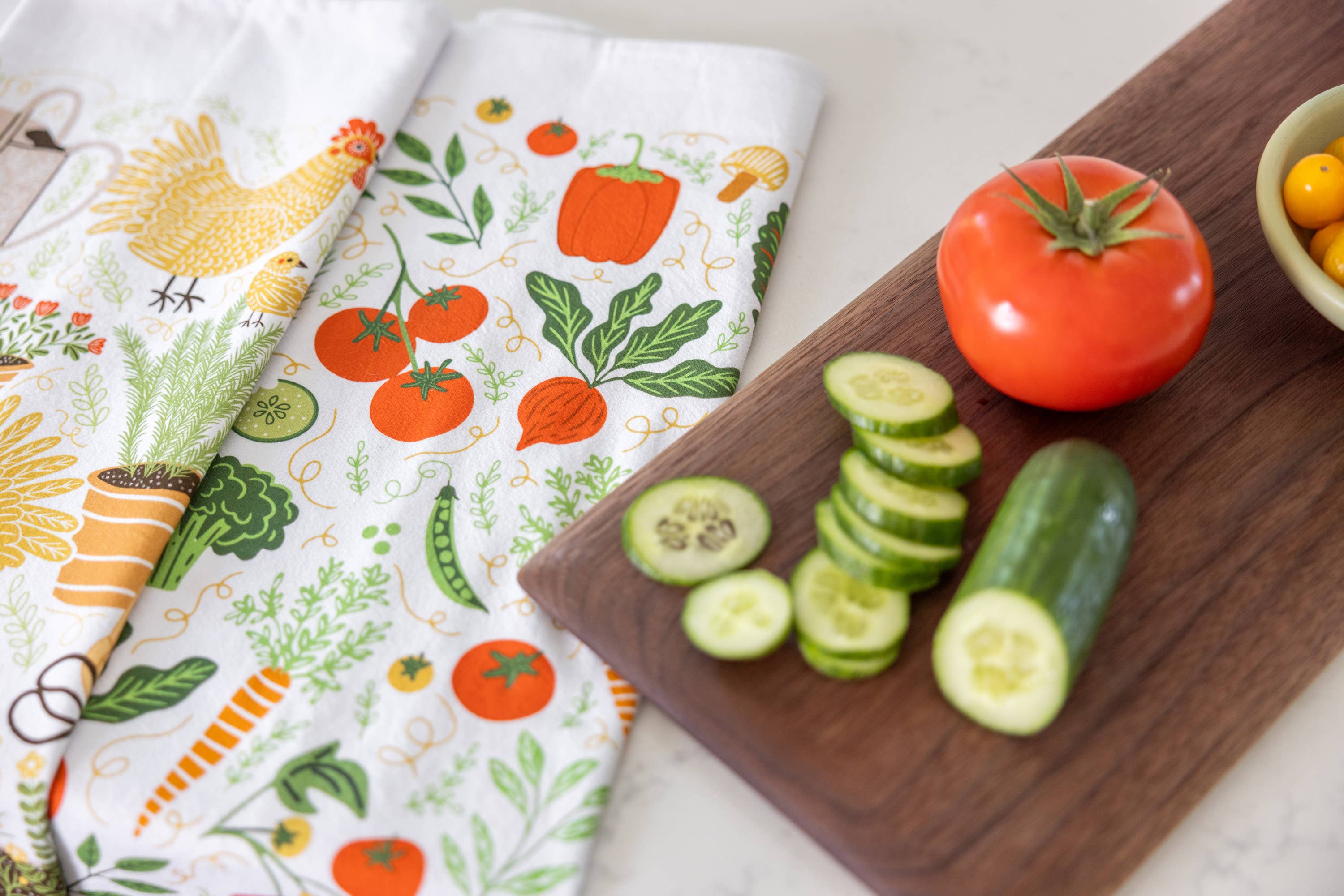 Vegetable Tea Towel - Garden Kitchen