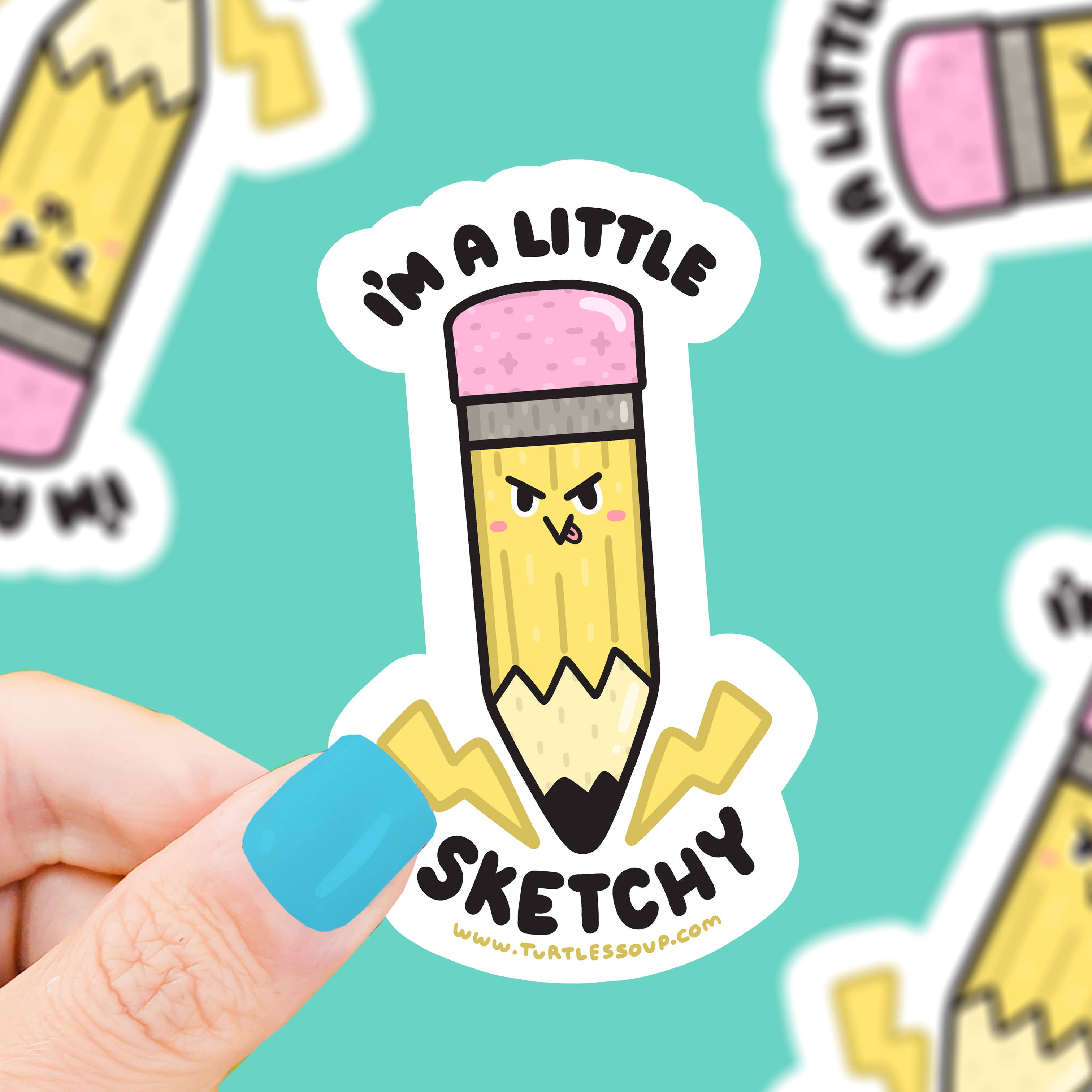 Little Sketchy Pencil Vinyl Sticker