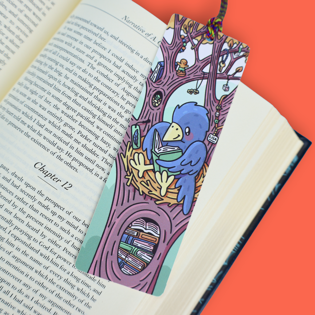 Crow Book Collector Bookmark