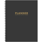 Charcoal Gray 9" x 11" Undated Monthly Planner