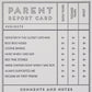 Parent Report - Illustrated Parent Card