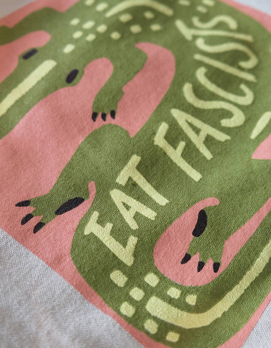 Eat Fascists Canvas Tote Bag