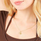 Cutout Lotus Necklace- 14k Gold Dipped