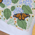 Monarch Garden Tea Towel – Butterflies, Floral