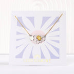 Bee on Beehive Necklace- 14k Gold Dipped