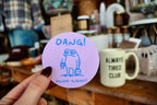 Dang! Monday Already Tired Frog Sticker