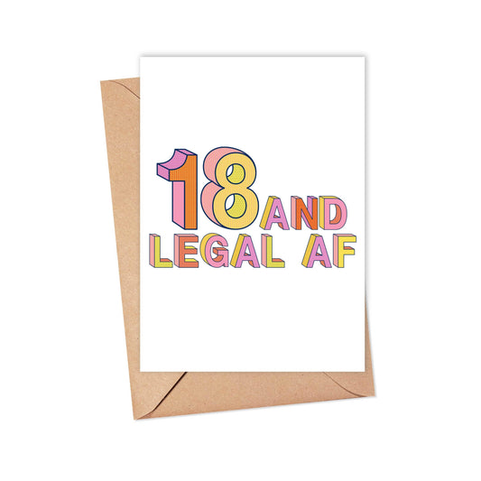 18 & Legal Birthday Card