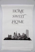 Home Sweet Home Buffalo Skyline Tea Towel