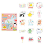Birthday Party Cheerful Friends Sticker Flakes