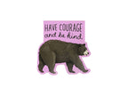 Courage Bear Magnetic Bookmark