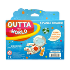 Outta This World-Scented Puzzle Eraser-Set of 5
