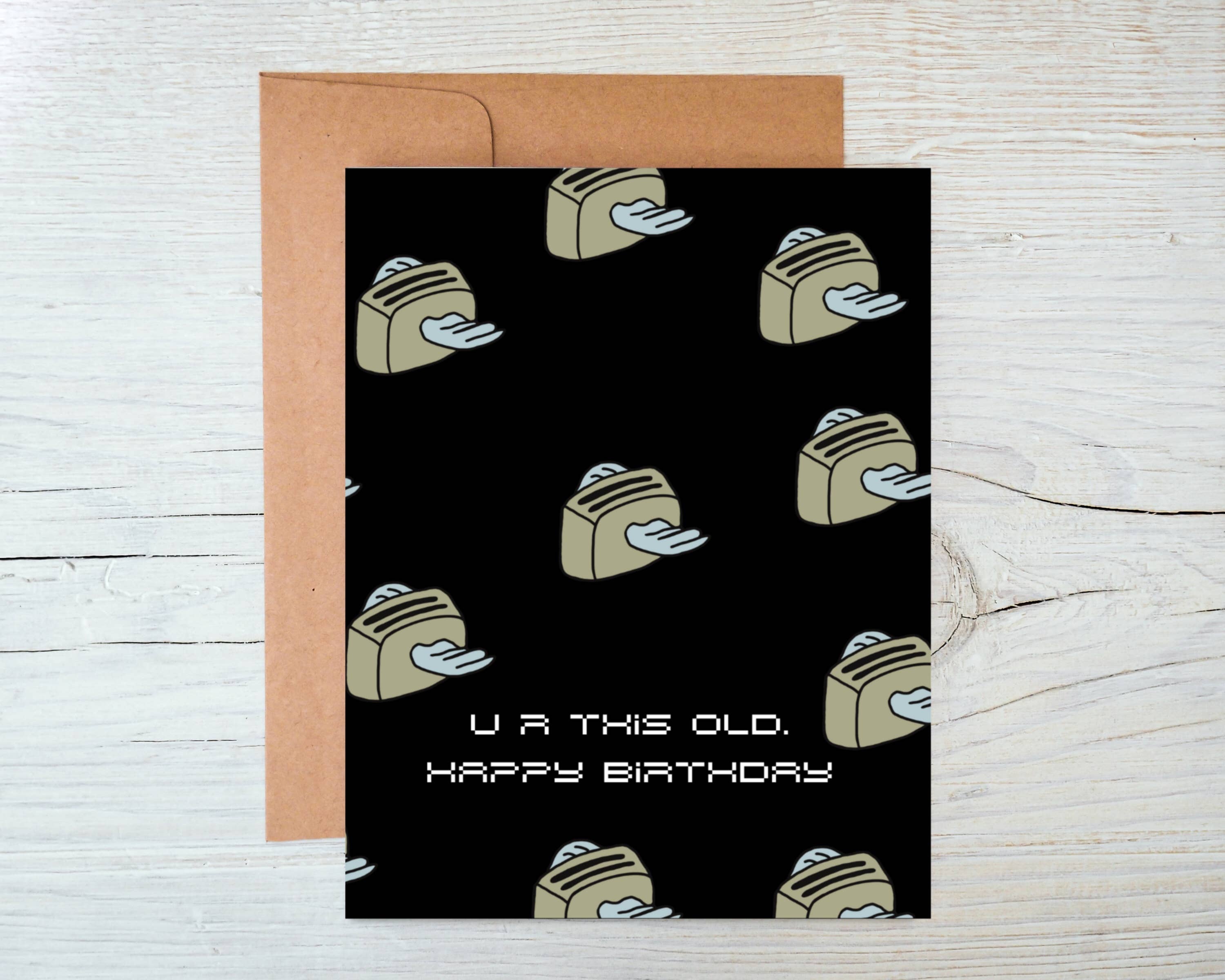 Flying Toasters Birthday Card