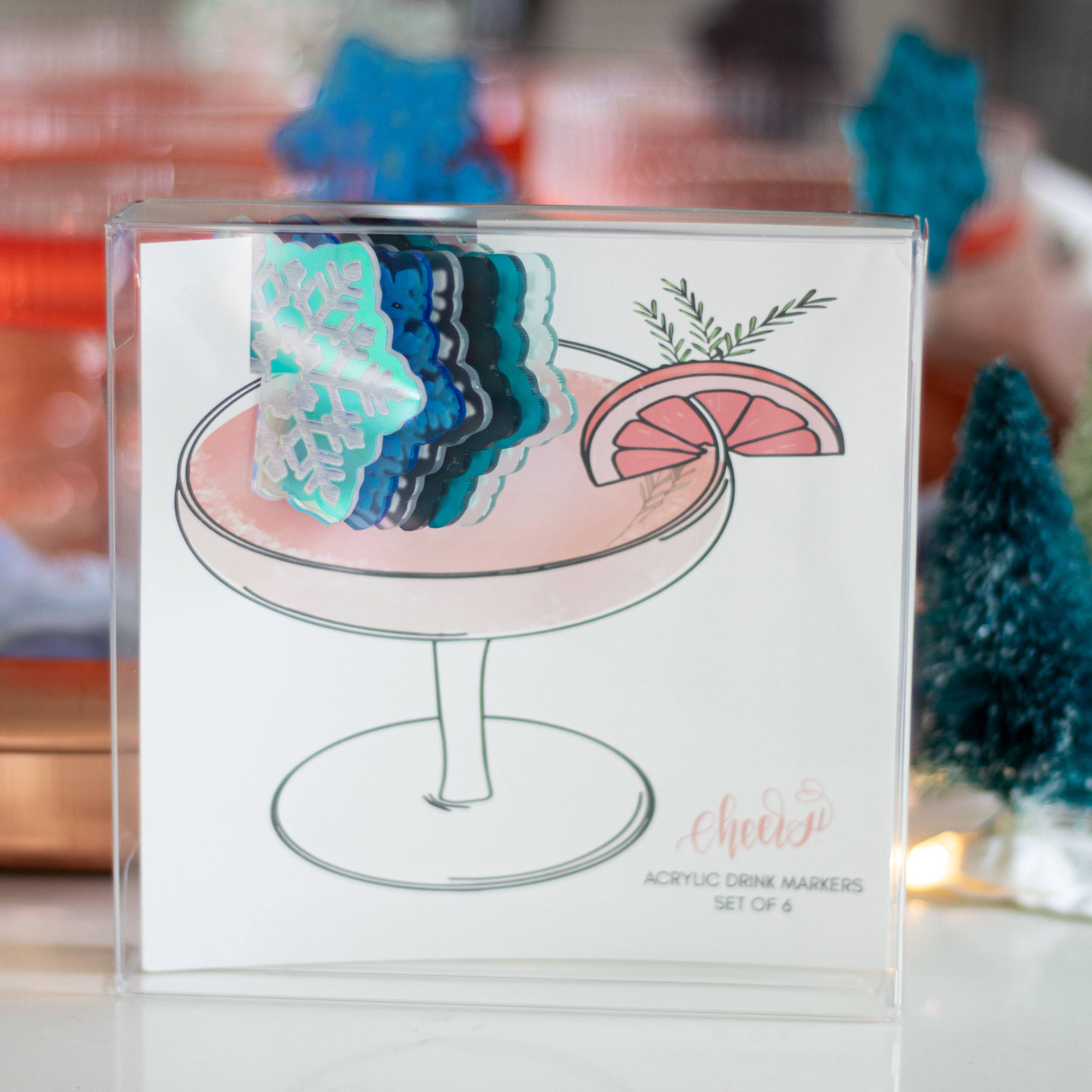 Snowflake Glass Markers