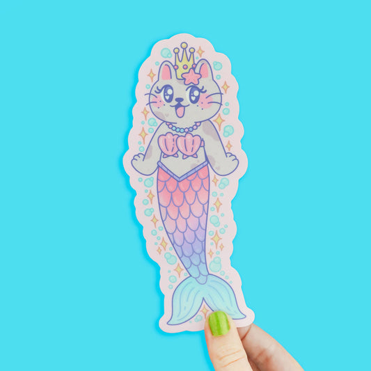 Purrmaid Long Vinyl Sticker