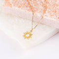 Shiny Sun Necklace- Gold
