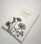 Congrats on Your Engagement Letterpress Card