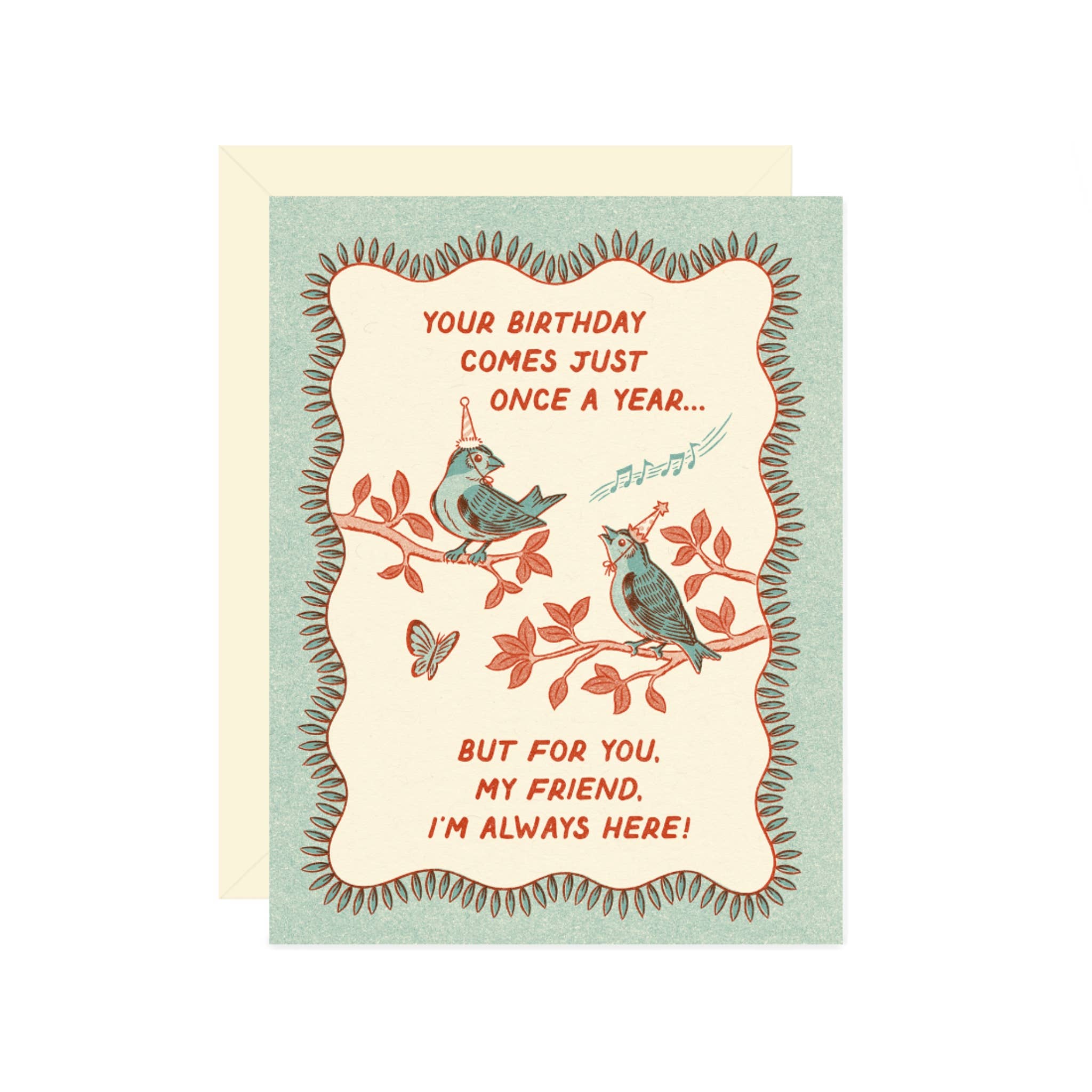 Bird Friends Birthday Card