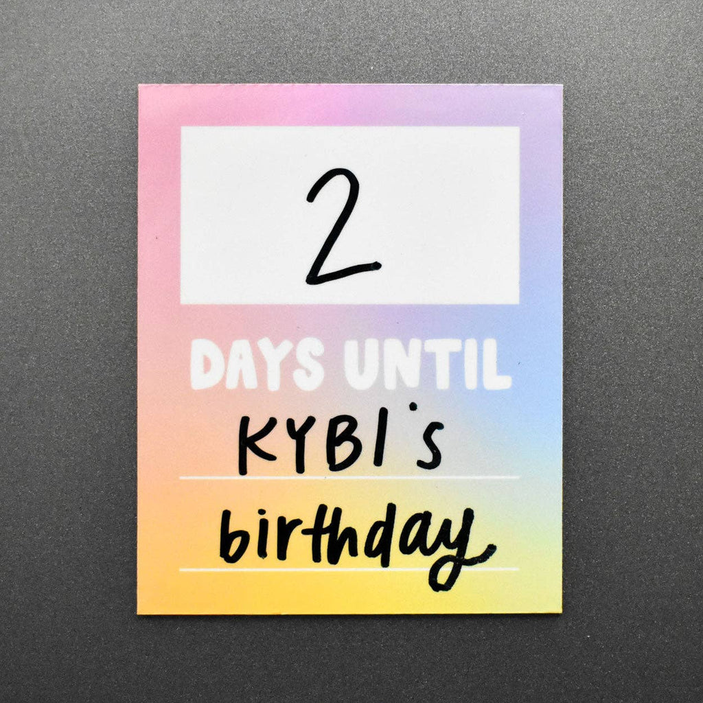 Days Until Countdown Dry-Erase Fridge Magnet