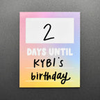 Days Until Countdown Dry-Erase Fridge Magnet