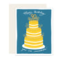 Happy 90th Birthday Cake Card