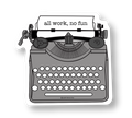 Typewriter Sticker