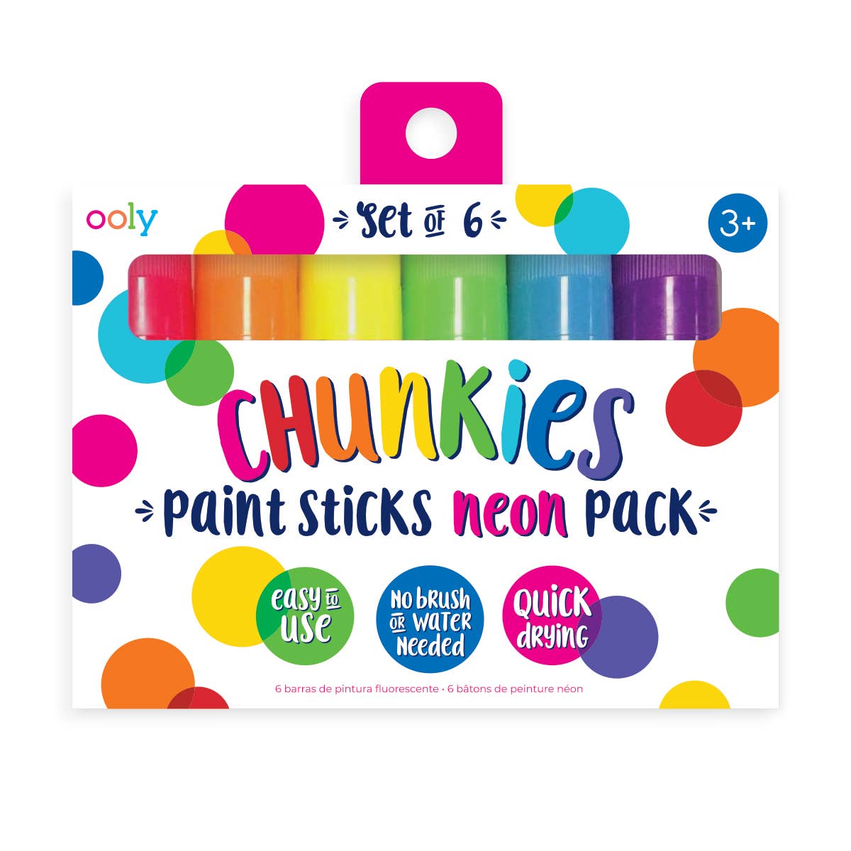 Chunkies Paint Sticks - Set of 6 Neon