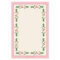 Holly Border Christmas 4x6 Notepad
