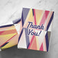 Thank You Triangles Geometric Card Boxed Set of 8