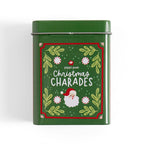 Christmas Charades Game - Deck of Cards + Storage Tin