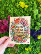 Home Sweet Home Beehive & Flowers Card
