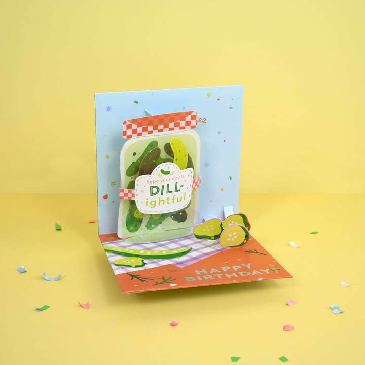 Dill‑Lightful Pickle Pop‑Up Birthday Card