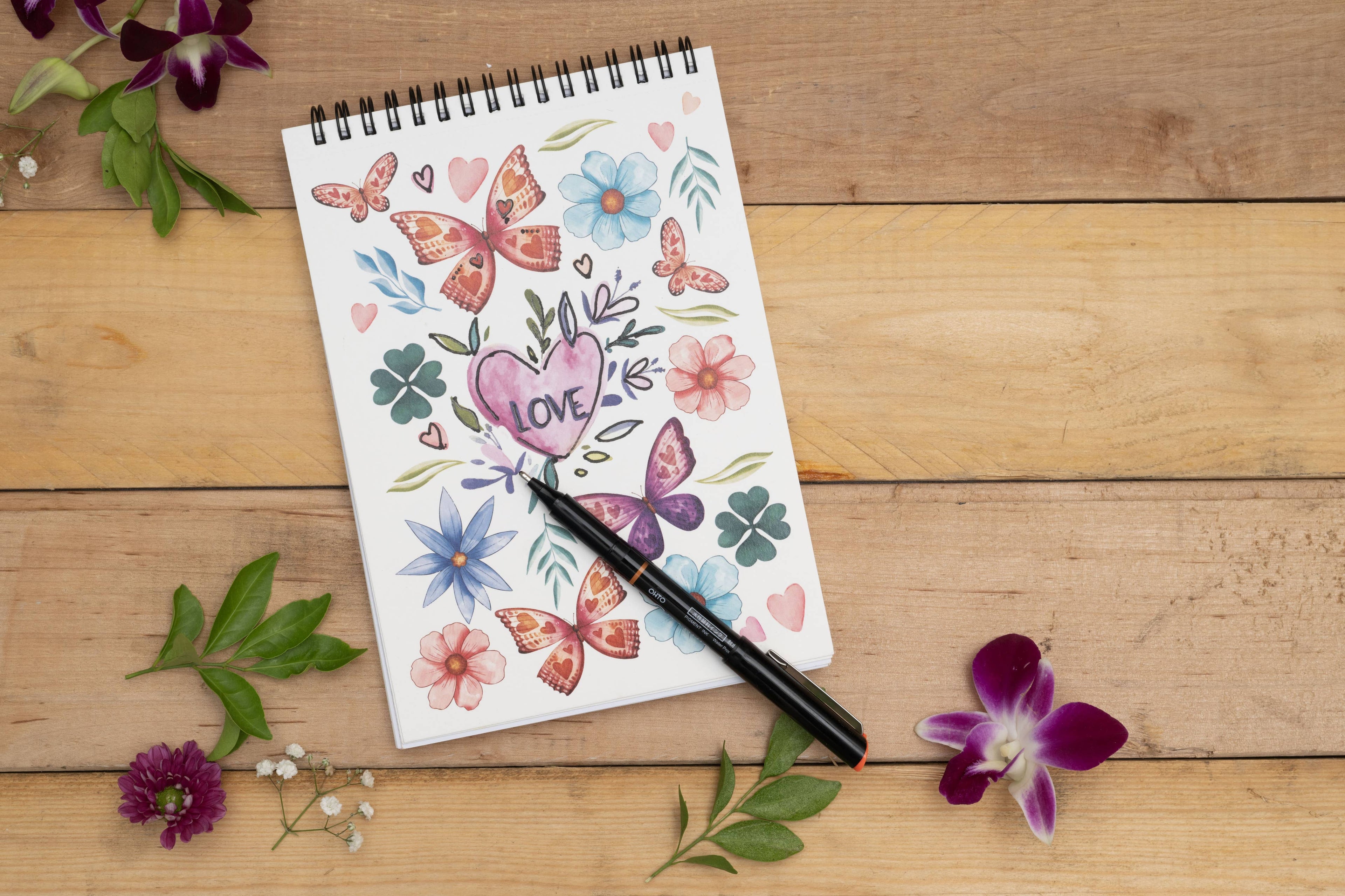Floral Coloring Book for Adults