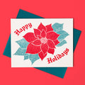 Happy Holidays Poinsettia