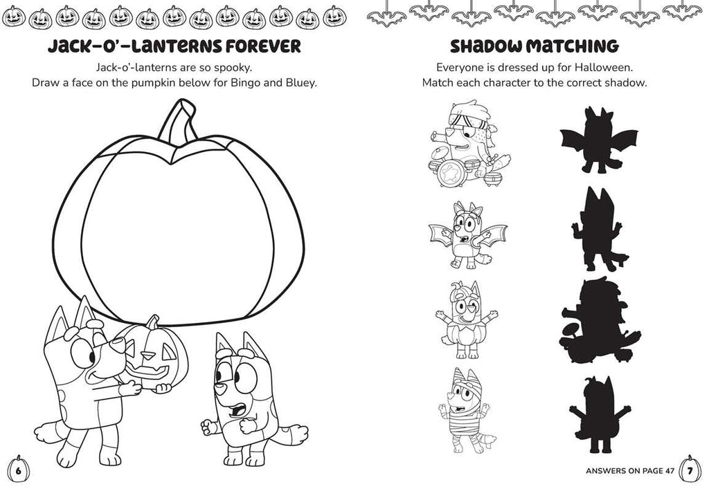 Bluey Colortivity: Happy Halloween!