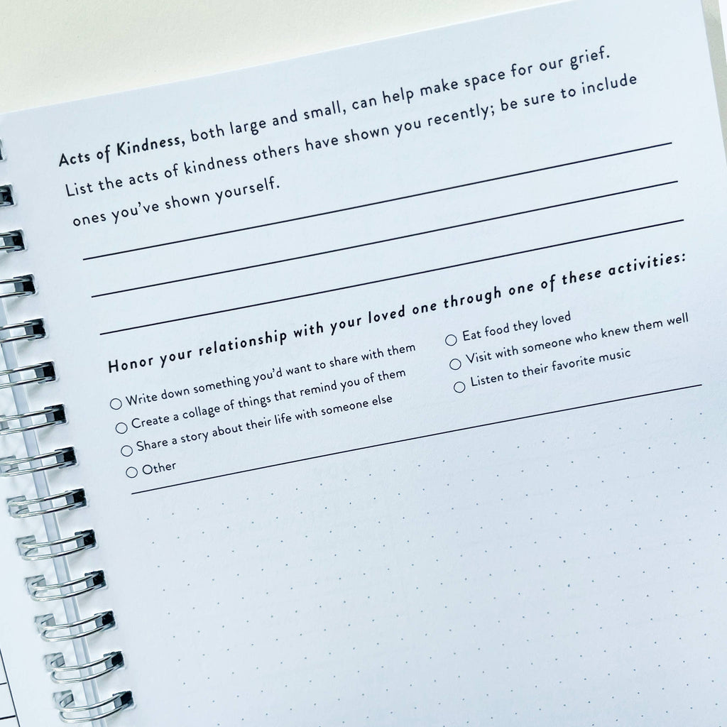 Grief Spiral Notebook and Journal
