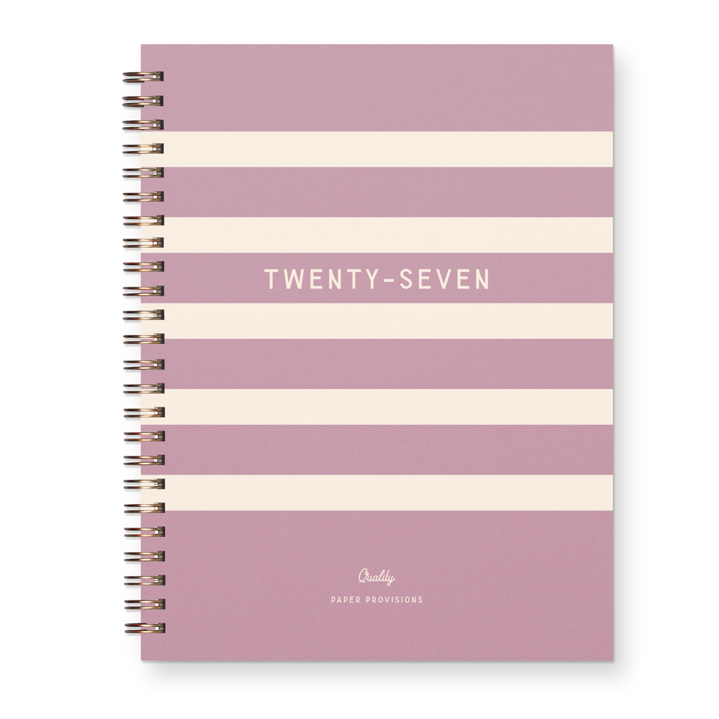 2027 Horizontal Striped Dated Planner : Calendar Year