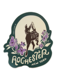 Rochester NY Lilac and Deer Sticker