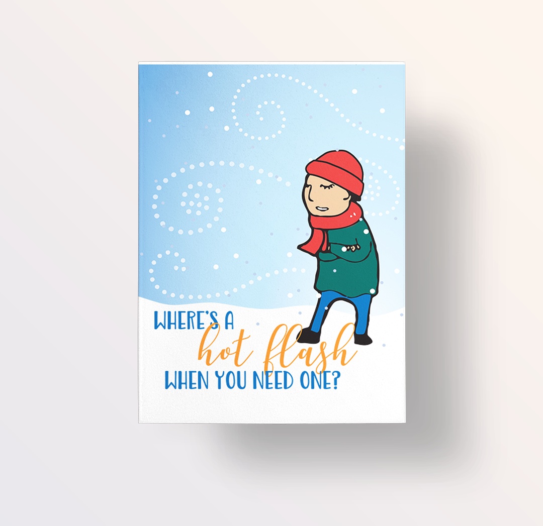 Where's The Hot Flash Winter Card (set of 6 cards)