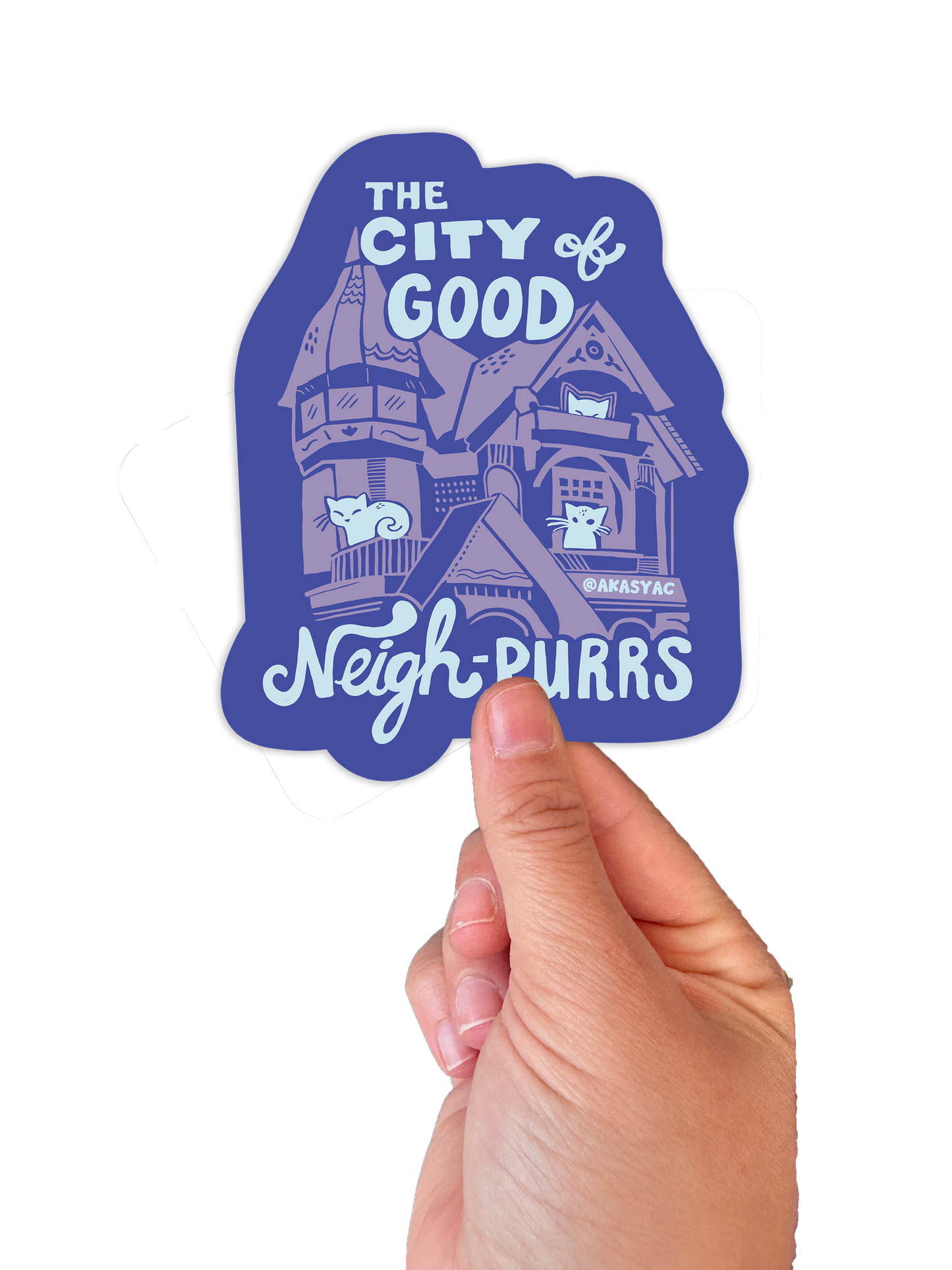 City of Good Neighpurrs Sticker