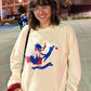 The Meowfia Crewneck Sweatshirt - Cream