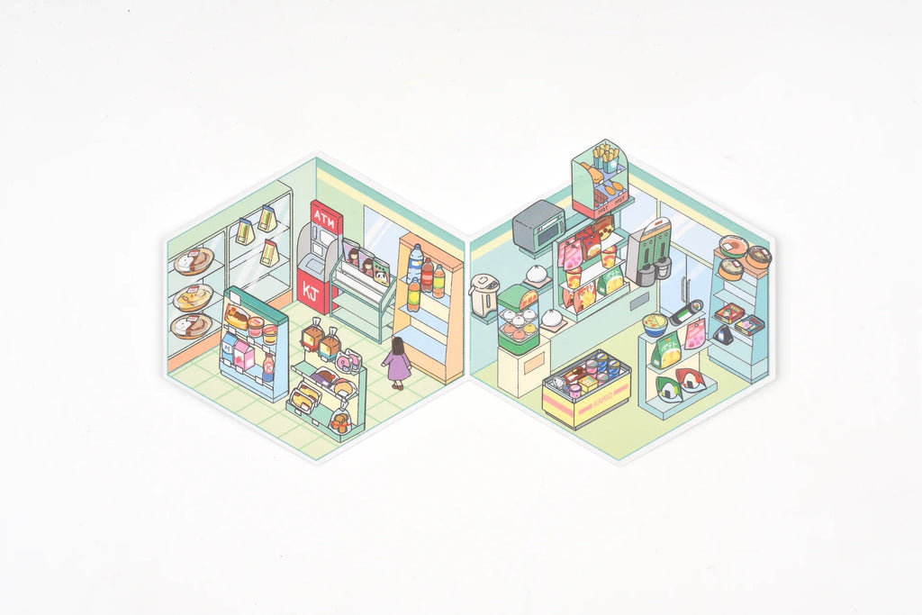 Small World - Convenience Store Sticker Scene