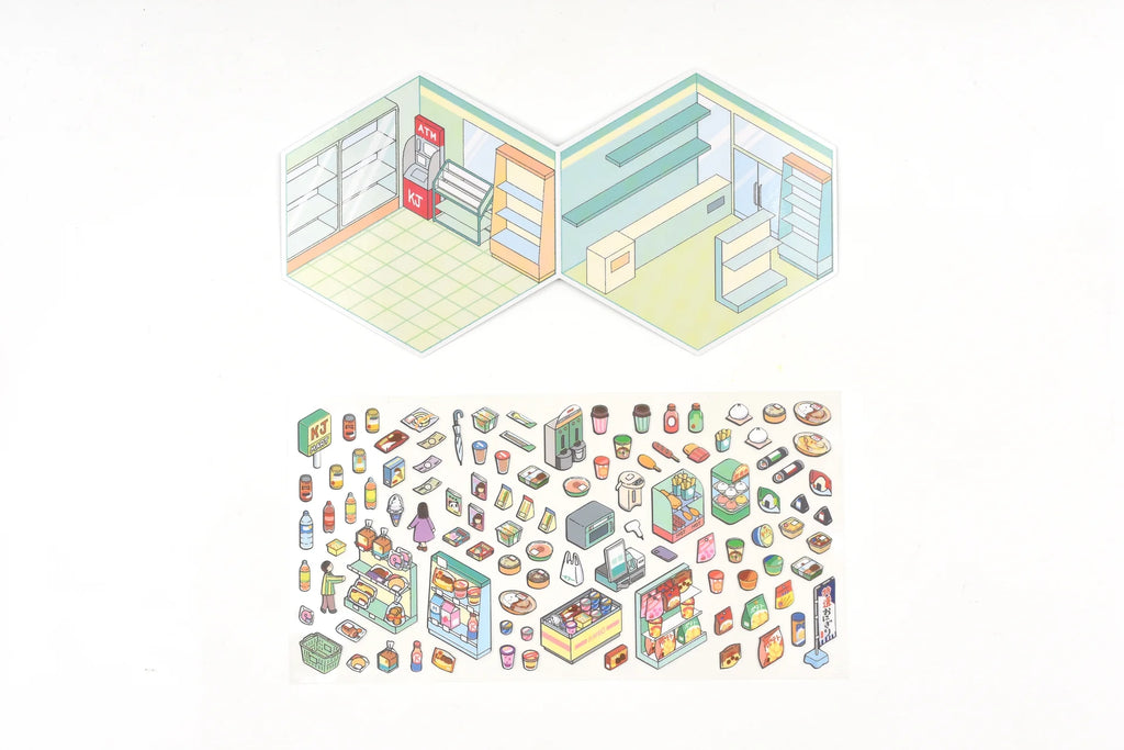 Small World - Convenience Store Sticker Scene