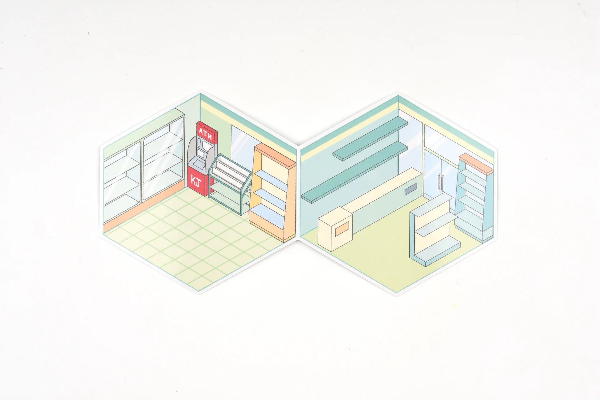Small World - Convenience Store Sticker Scene