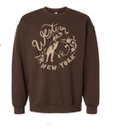 Brown Western New York Crewneck Sweatshirt