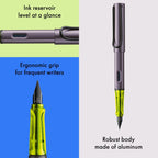 LAMY AL-star Fountain Pen in Aubergine with Extra Fine Nib