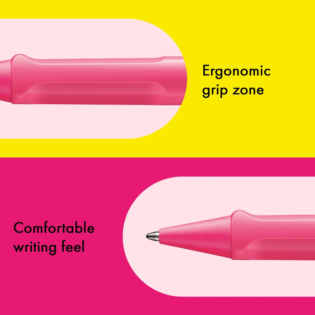 LAMY Safari Fountain Pen in Neon Pink with Fine Nib