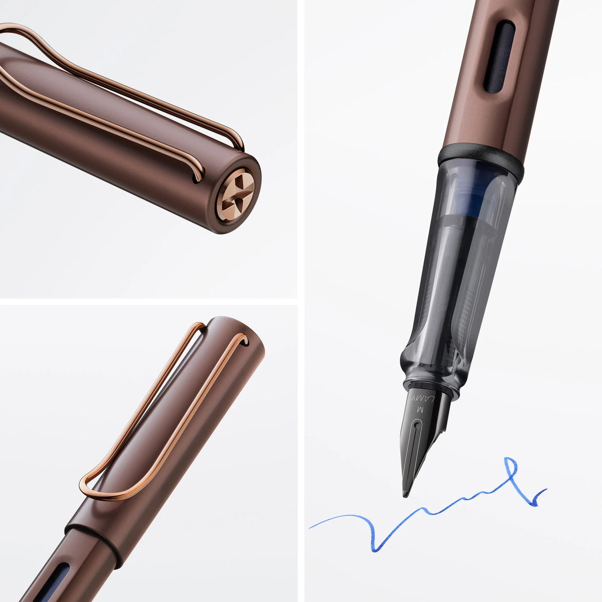 LAMY LX Fountain Pen - Premium Anodized Aluminum - Marron, Fine Nib
