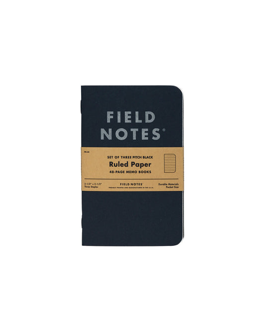 Field Notes- Pitch Black Ruled