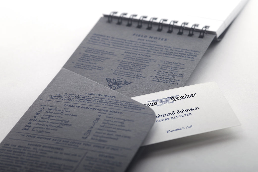Field Notes Front Page Reporter's Notebooks